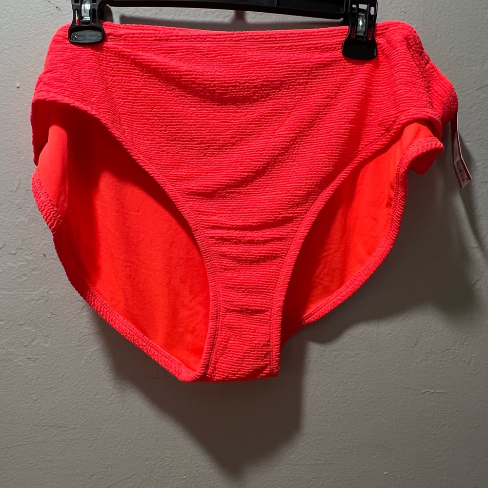 24/26 NWT Hipster Bright Coral Bright Neon swim bottoms